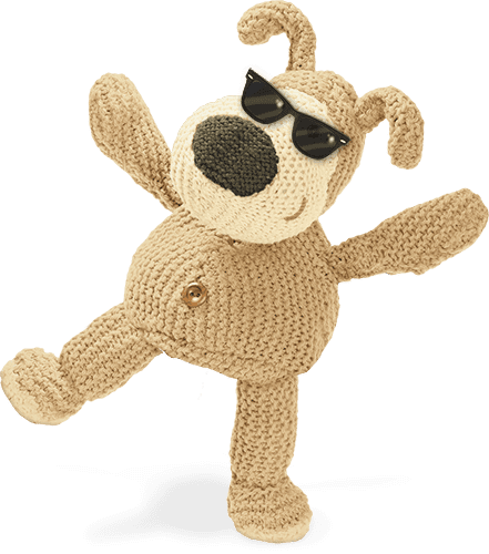 boofle character wearing sunglasses