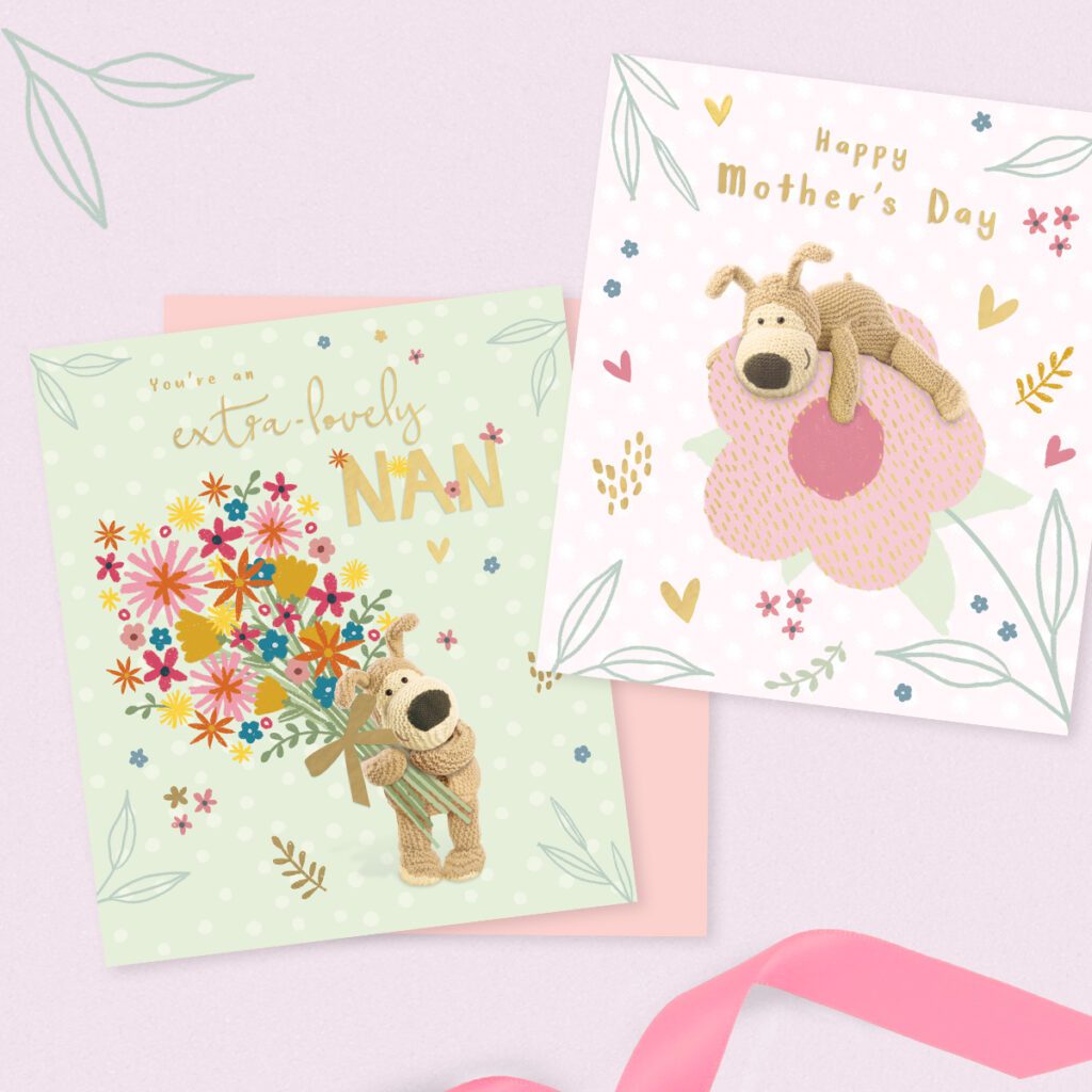 Boofle Mother's day card. Ideas for Mother's Day