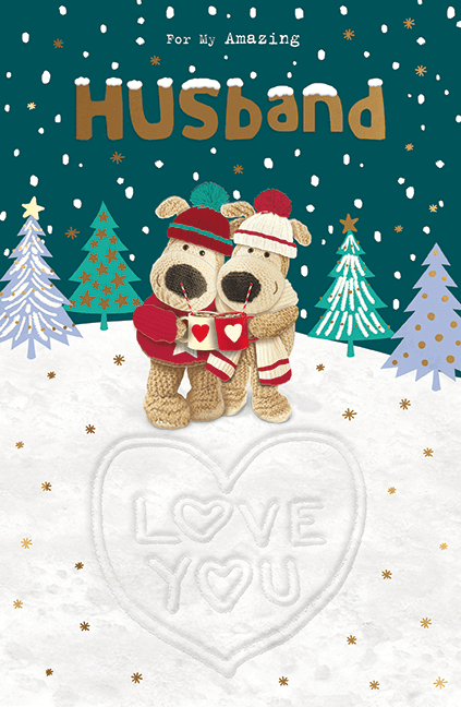 A Boofle Christmas card to hustband