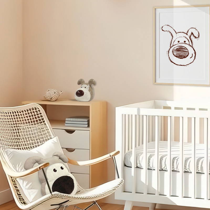 Neutral nursery inspiration featuring the Boofle Nursery Collection.